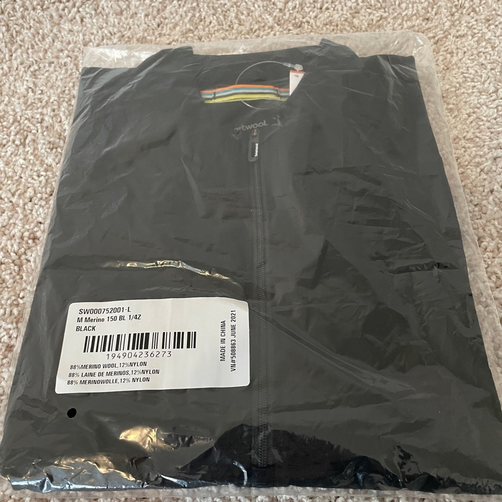 Smartwool Men's Classic All-Season Merino Base Layer 1/4 Zip - Large